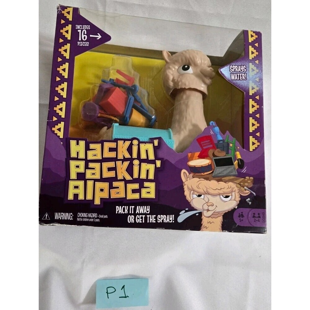 NEW Mattel Games Hackin' Packin' Alpaca 2-4 Players Ages 5+ NIB Stack Quick Game